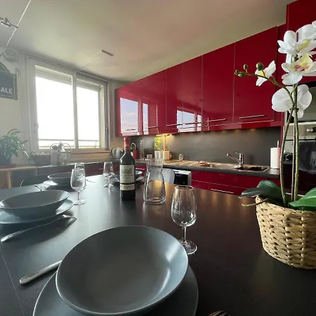 Above Eiffel Tower View Balcony *