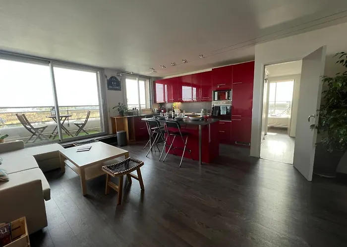 Above Eiffel Tower View Balcony