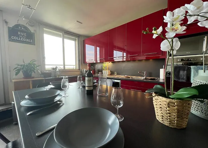 Above Eiffel Tower View Balcony *