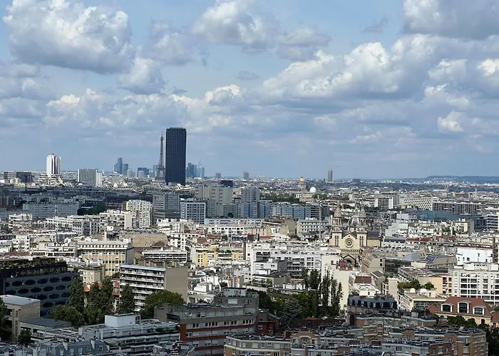 Above Eiffel Tower View Balcony * Paris